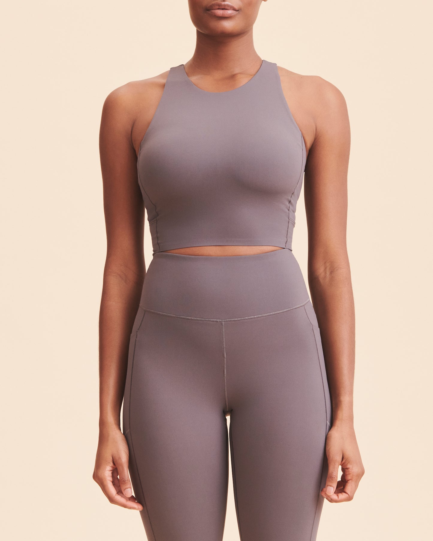 Revive Longline Bra - Grey Lilac