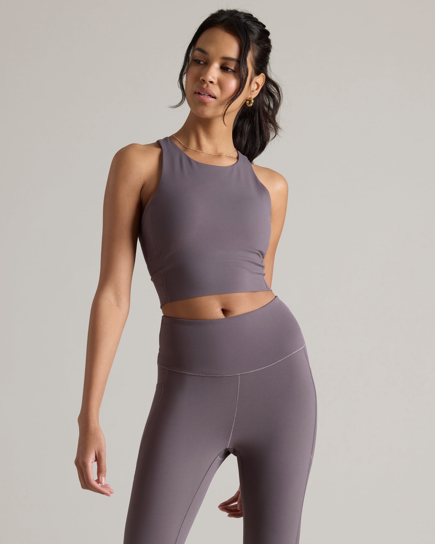 Revive Longline Bra - Grey Lilac