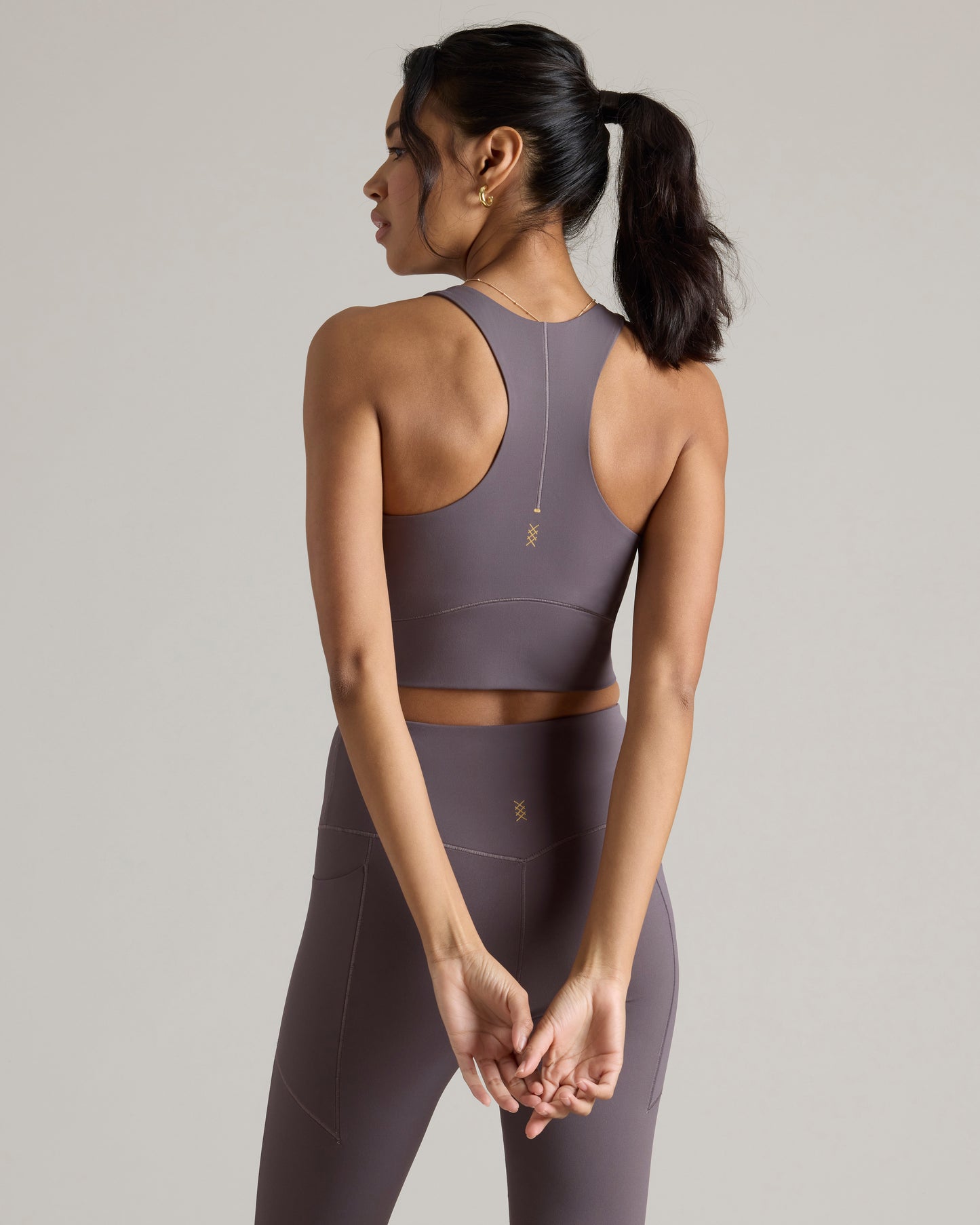 Revive Longline Bra - Grey Lilac