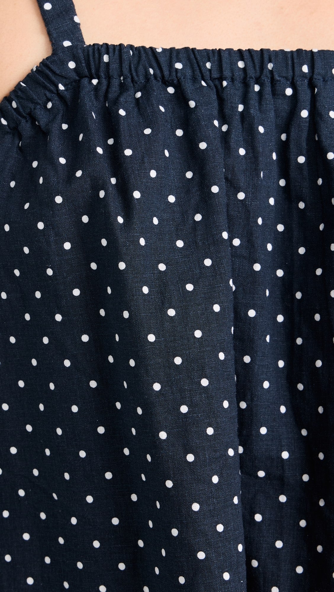 Linen Dot Swing Top