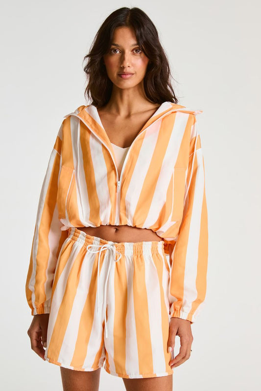 Year Soccer Short - Mango Stripe