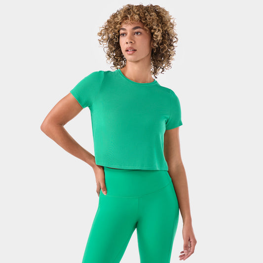 Ribbed Tee - Spring Green