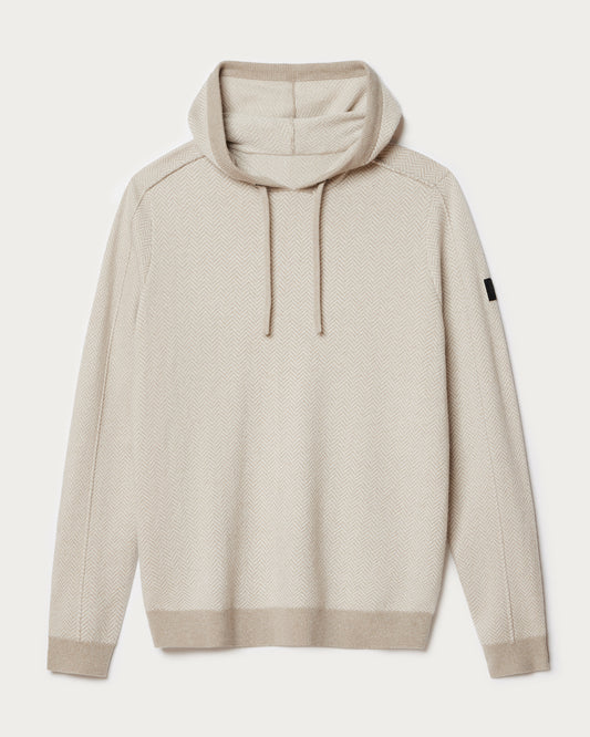Emerson Knit Hoodie - Stone Marle