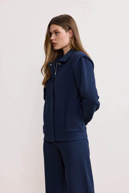 Moon Classic Jacket W Removable Sleeves - DarkBlue