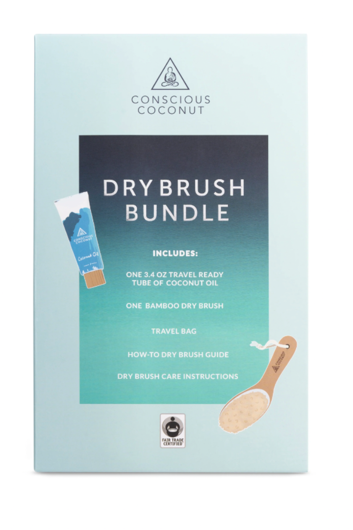 Conscious Coconut Travel Dry Brush Bundle