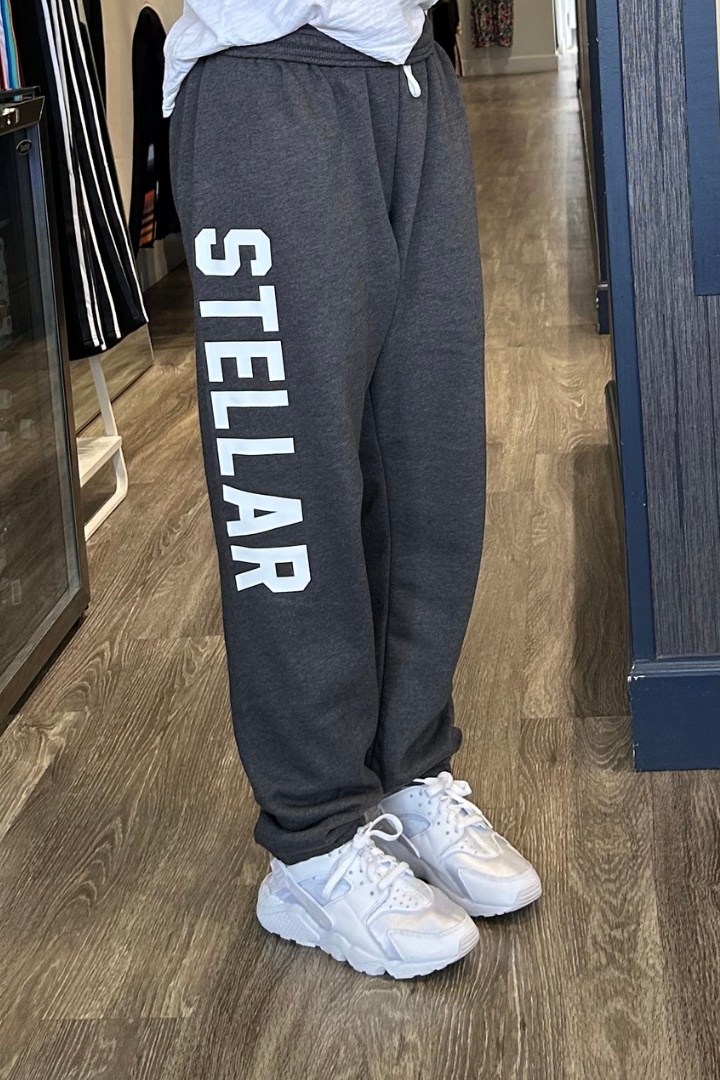 Stellar Unisex Vintage Sweatpant - Charcoal