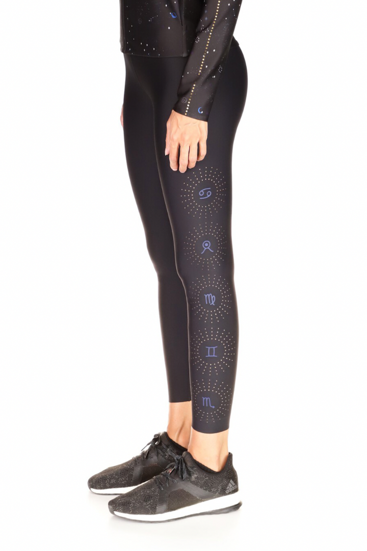 Zodiac Nebula Bonded Lux Ultra High Legging - Black/Navy