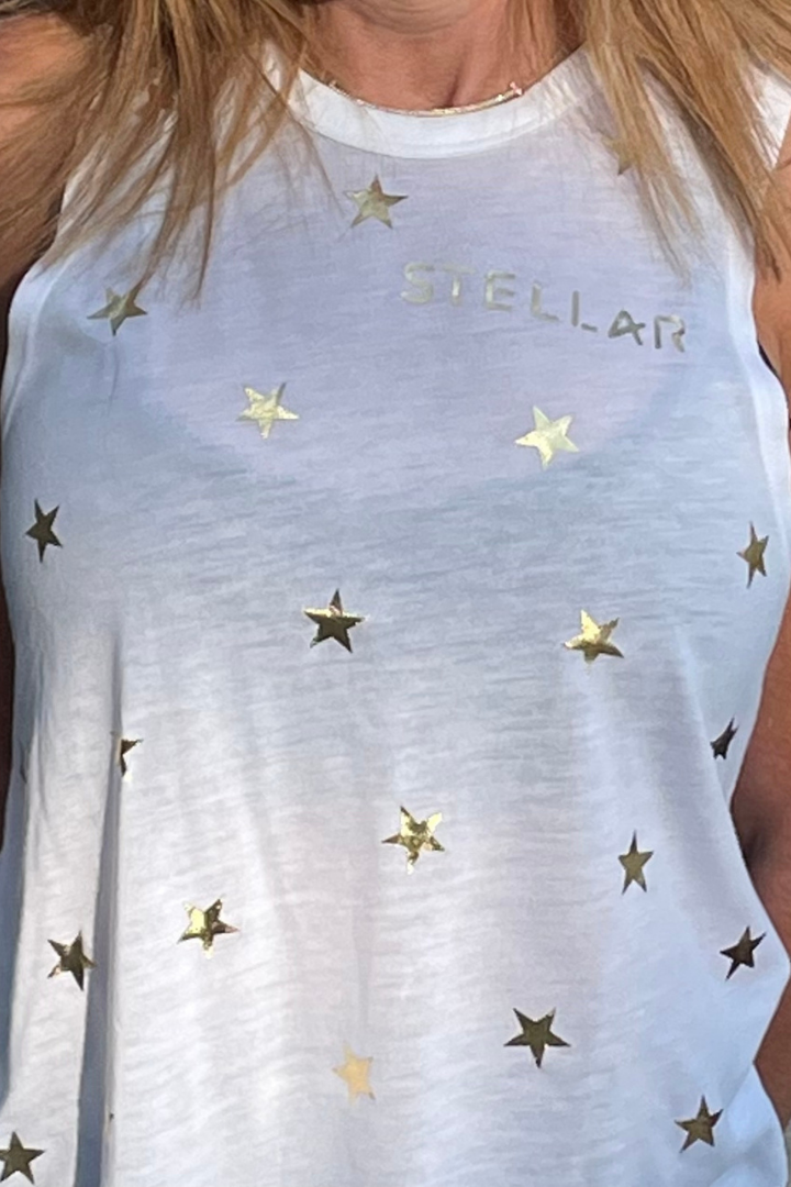 Stellar Featherweight Gold Foil Stars Tank